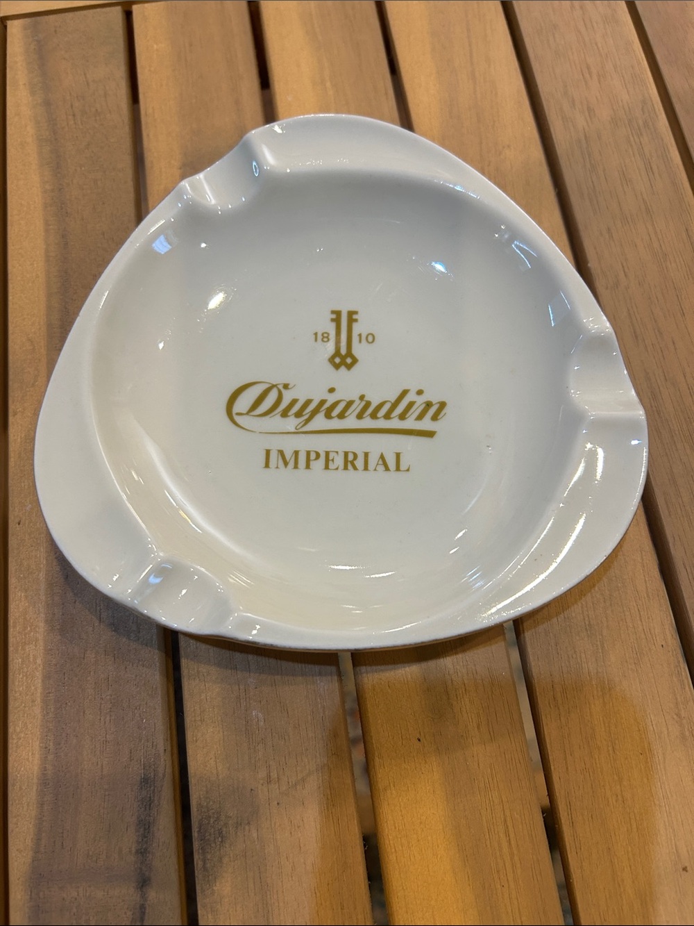 Bavaria White Ceramic Ashtray